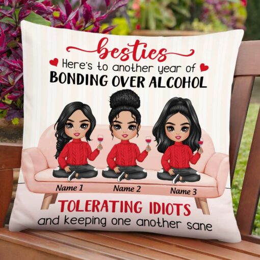 Personalized BWA Friends Bonding Pillow