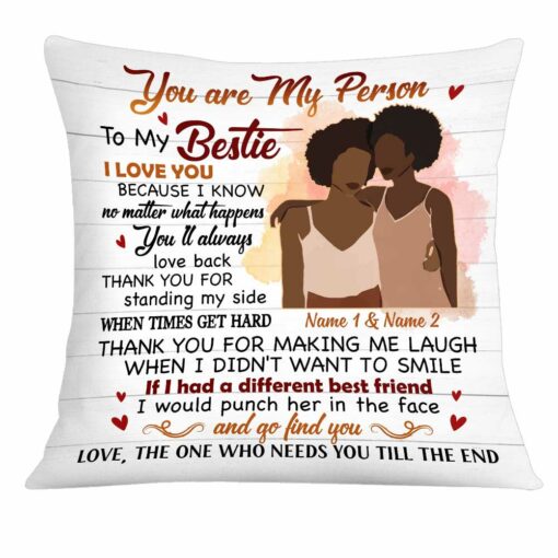 Personalized BWA Friends Pillow