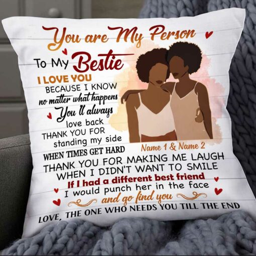 Personalized BWA Friends Pillow