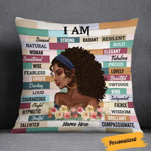 Personalized BWA Girl I Am Pillow