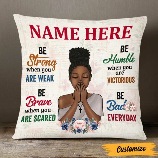 Personalized BWA Girl Pillow