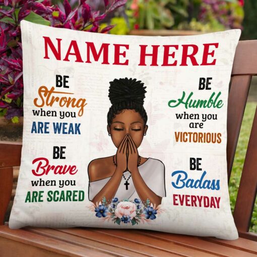 Personalized BWA Girl Pillow