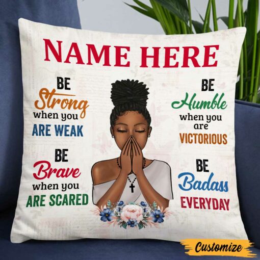 Personalized BWA Girl Pillow