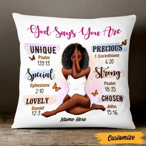 Personalized BWA God Says Pillow