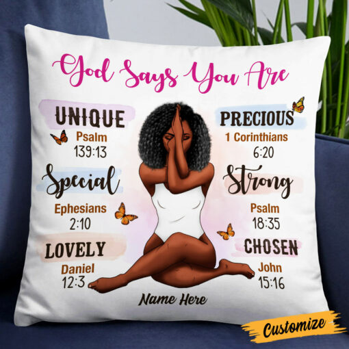 Personalized BWA God Says Pillow