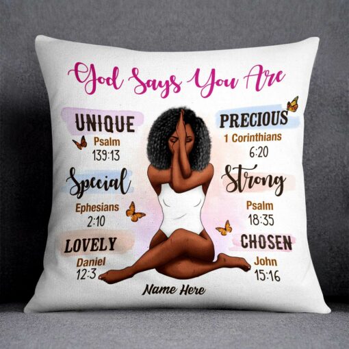 Personalized BWA God Says Pillow