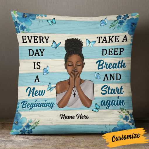 Personalized BWA New Beginning Pillow