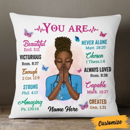 Personalized BWA Nurse You Are Pillow