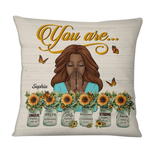 Personalized Bible Verses God Says You Are Pillow