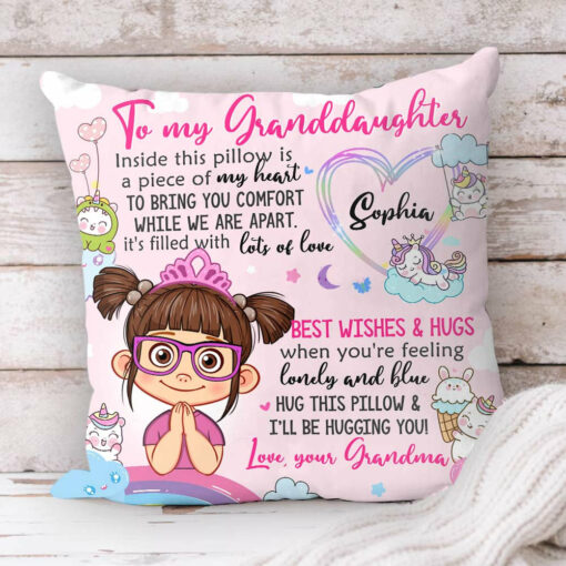 Personalized Birthday Gift For Granddaughter Inside This Pillow