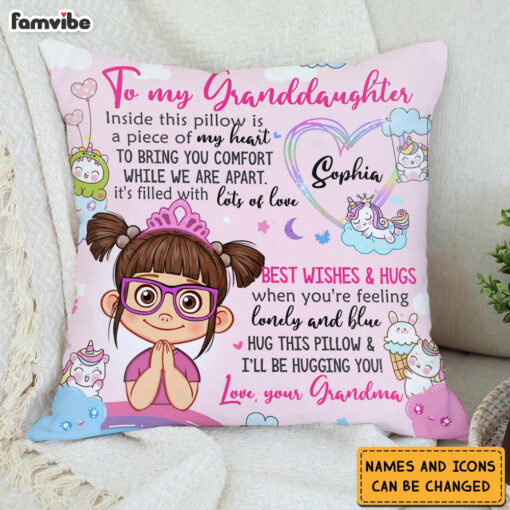 Personalized Birthday Gift For Granddaughter Inside This Pillow