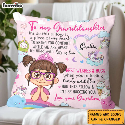 Personalized Birthday Gift For Granddaughter Inside This Pillow