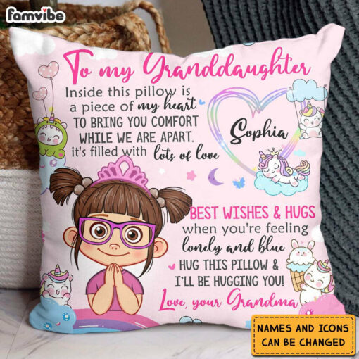 Personalized Birthday Gift For Granddaughter Inside This Pillow