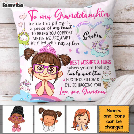 Personalized Birthday Gift For Granddaughter Inside This Pillow