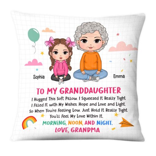 Personalized Birthday Gift For Granddaughter Peek A Boo Pillow