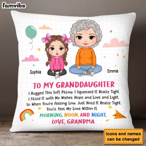 Personalized Birthday Gift For Granddaughter Peek A Boo Pillow