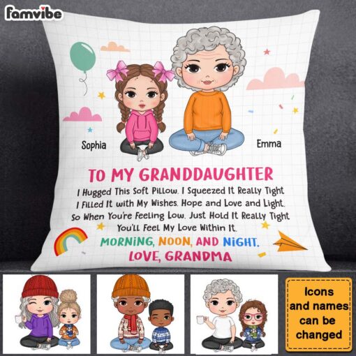 Personalized Birthday Gift For Granddaughter Peek A Boo Pillow