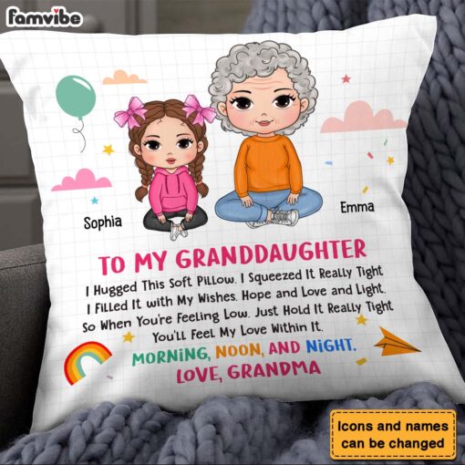 Personalized Birthday Gift For Granddaughter Peek A Boo Pillow