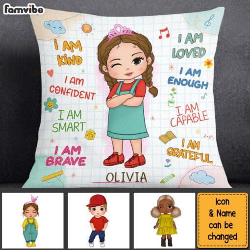 Personalized Birthday Gifts For Granddaughter Back To School Affirmation Pillow