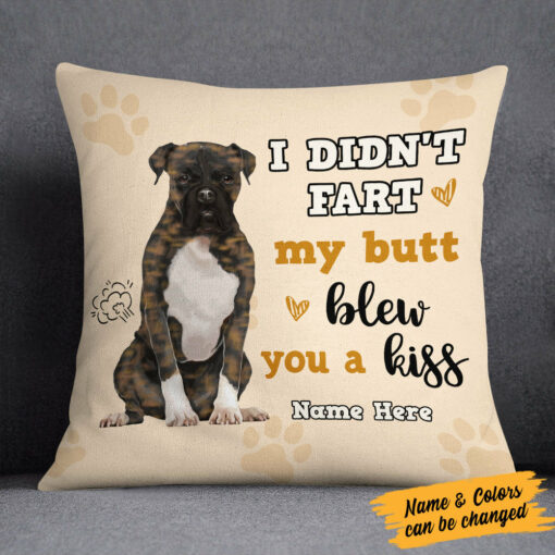 Personalized Boxer Dog Fart Pillow