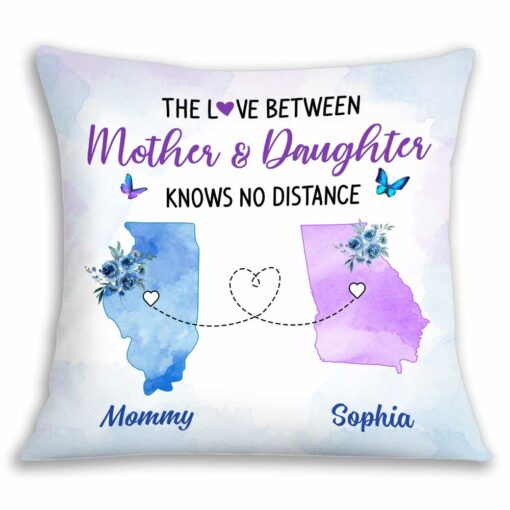 Personalized Butterfly Daughter Long Distance Pillow