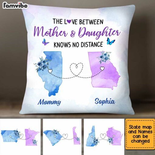 Personalized Butterfly Daughter Long Distance Pillow