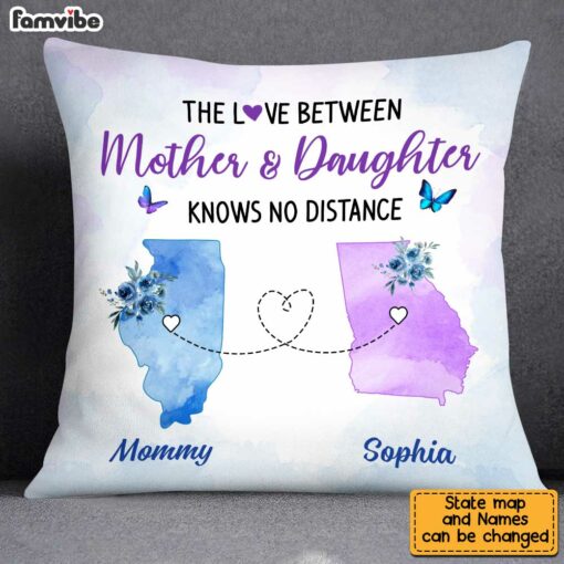 Personalized Butterfly Daughter Long Distance Pillow