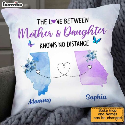 Personalized Butterfly Daughter Long Distance Pillow