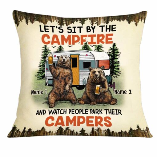 Personalized Camping Couple Love Pillow