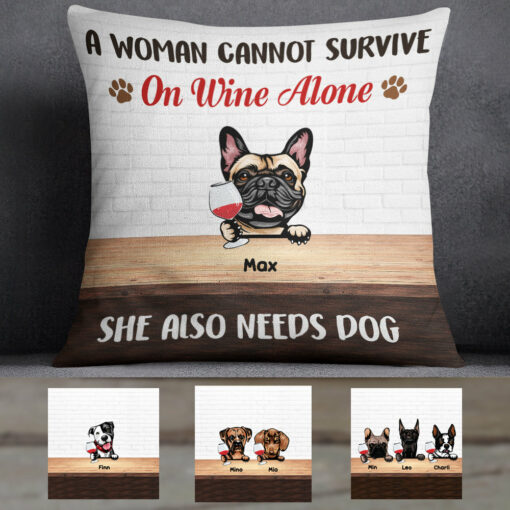 Personalized Cannot Survive Without Dog Pillow