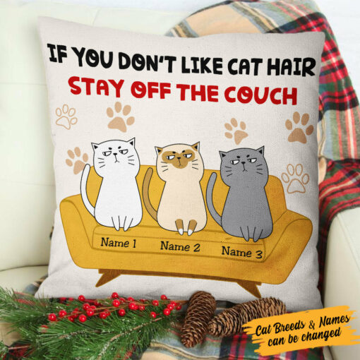 Personalized Cat Hair Furniture Pillow