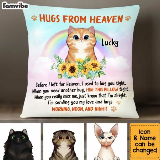 Personalized Cat Memo Cat Loss Pillow