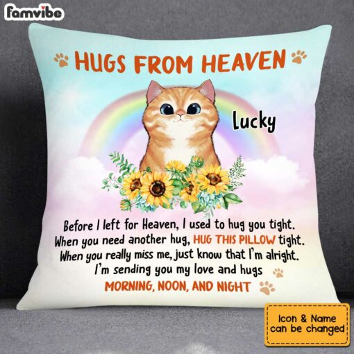 Personalized Cat Memo Cat Loss Pillow