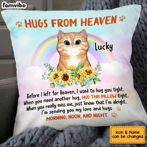 Personalized Cat Memo Cat Loss Pillow