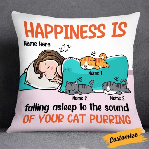 Personalized Cat Mom Sleep Pillow