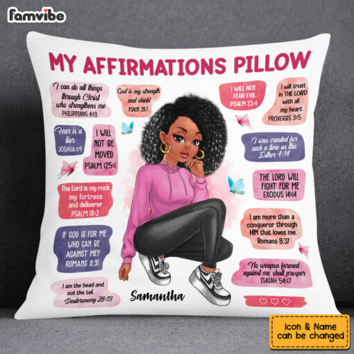 Personalized Christian Affirmations Pillow