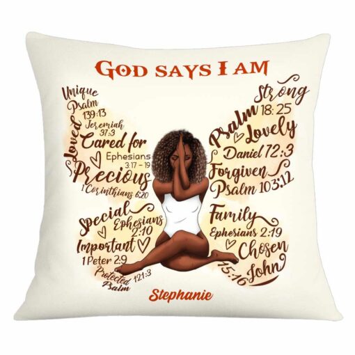 Personalized Christian Inspirational Daughter Pillow