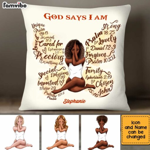 Personalized Christian Inspirational Daughter Pillow