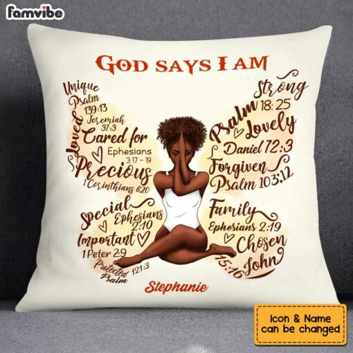 Personalized Christian Inspirational Daughter Pillow