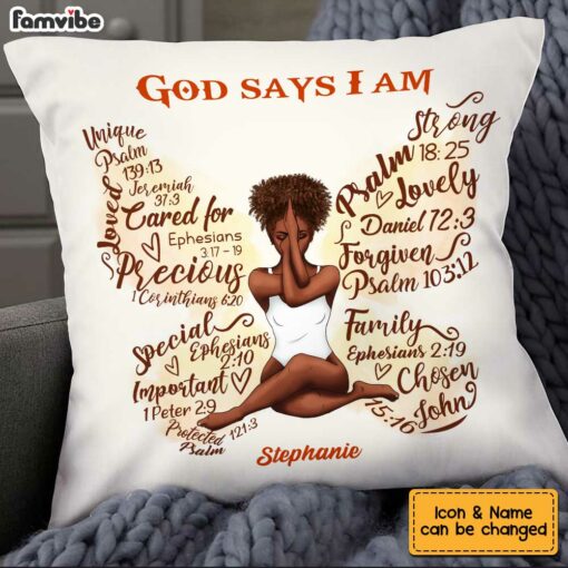 Personalized Christian Inspirational Daughter Pillow