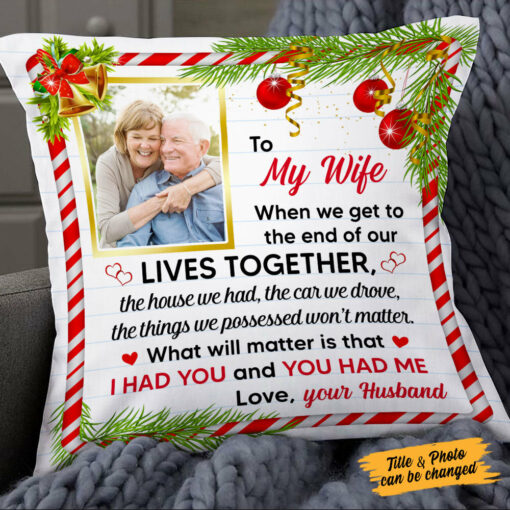 Personalized Christmas Couple Pillow