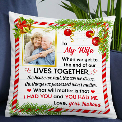 Personalized Christmas Couple Pillow