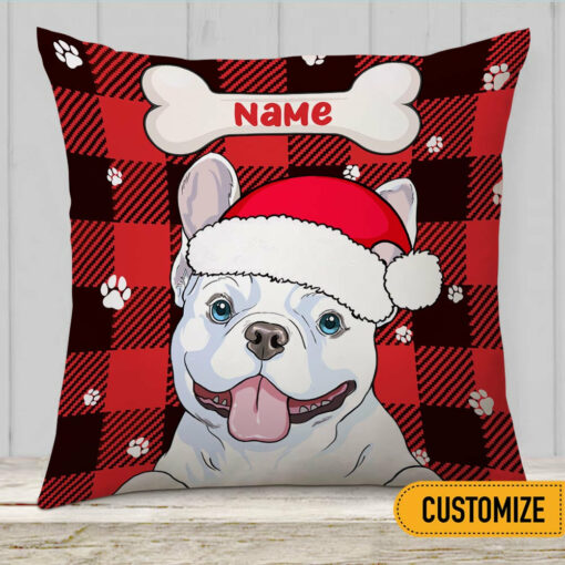 Personalized Christmas Dog Pillow