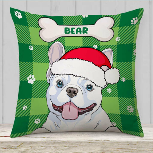 Personalized Christmas Dog Pillow