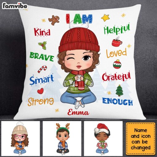 Personalized Christmas Gift For Granddaughter Pillow