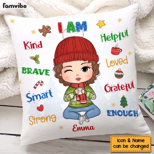 Personalized Christmas Gift For Granddaughter Pillow