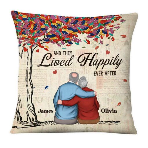 Personalized Couple And They Lived Happily Ever After Pillow