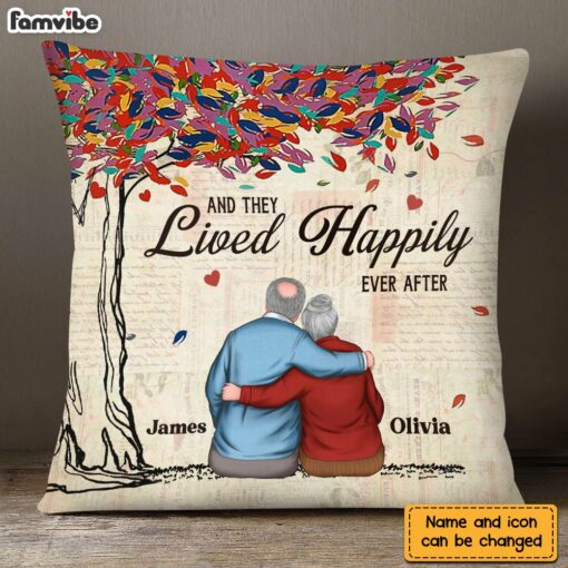 Personalized Couple And They Lived Happily Ever After Pillow