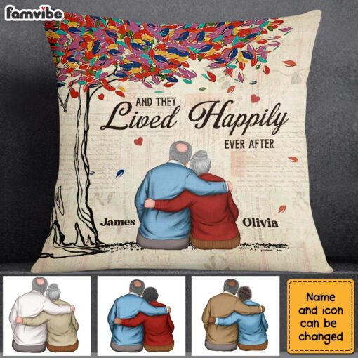 Personalized Couple And They Lived Happily Ever After Pillow