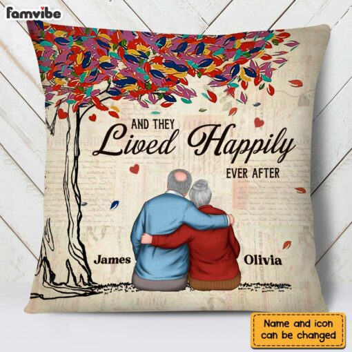 Personalized Couple And They Lived Happily Ever After Pillow